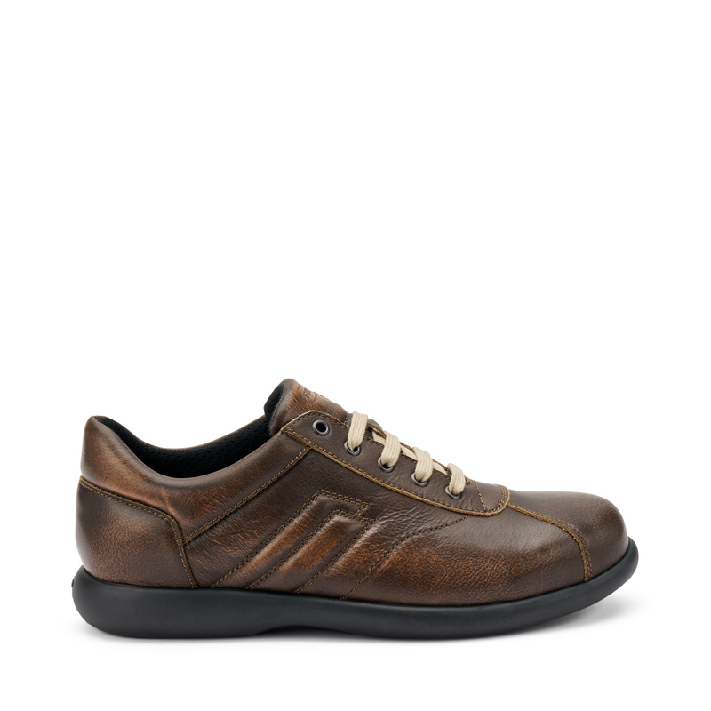 Casual distressed-effect leather sneakers - Man | Frau Shoes | Official Online Shop