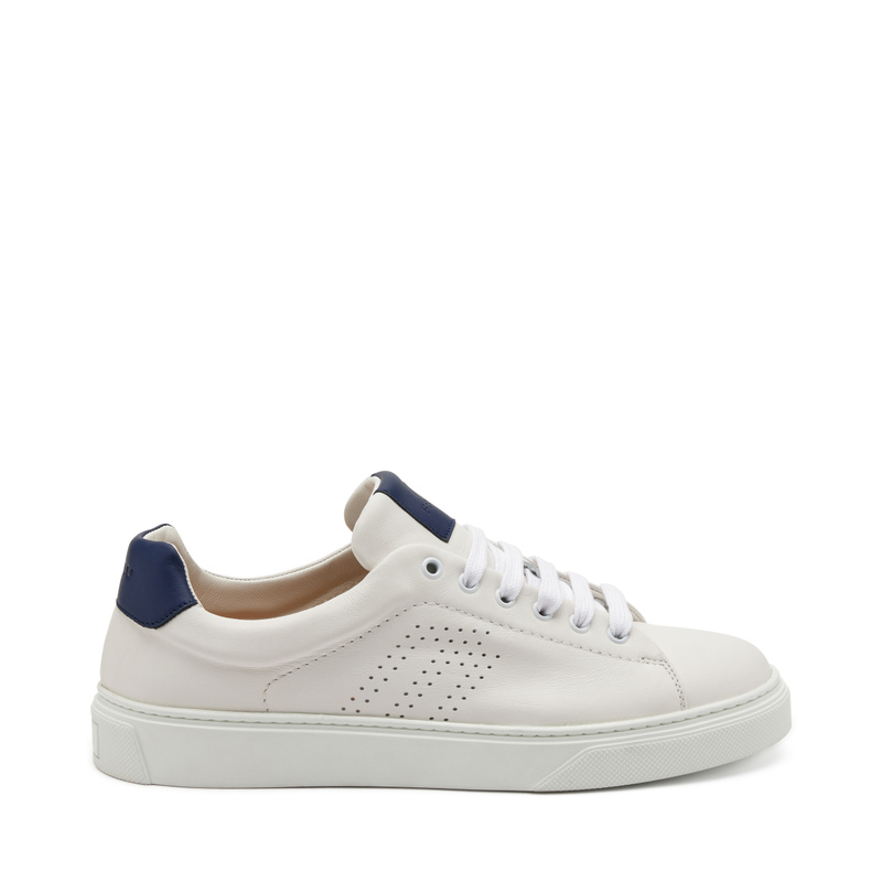 Leather sneakers with perforated logo - Urban Casual | Frau Shoes | Official Online Shop