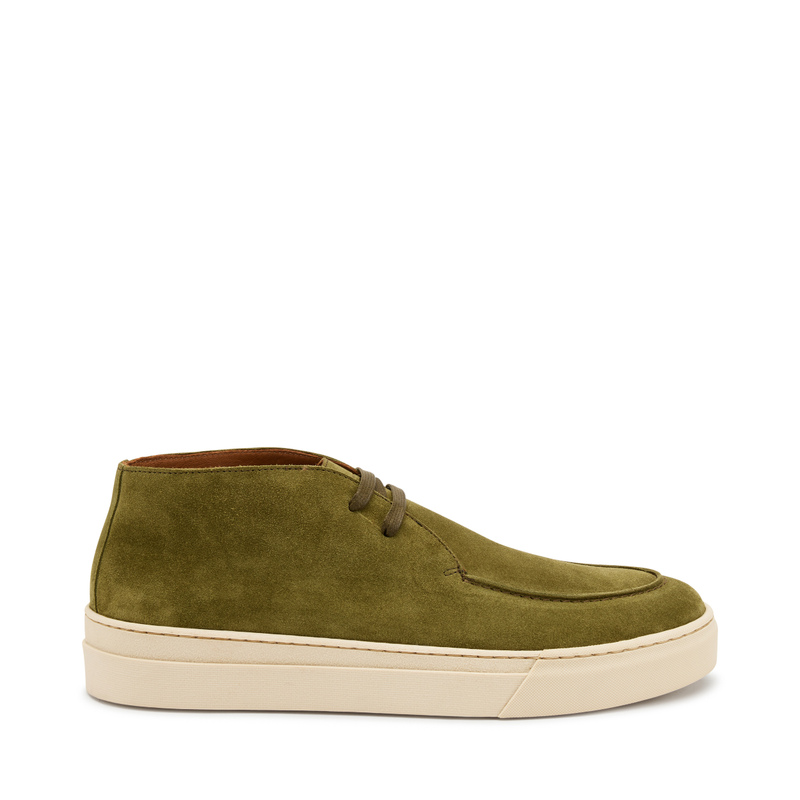 Suede desert boots with apron toe - Sporty Selection | Frau Shoes | Official Online Shop
