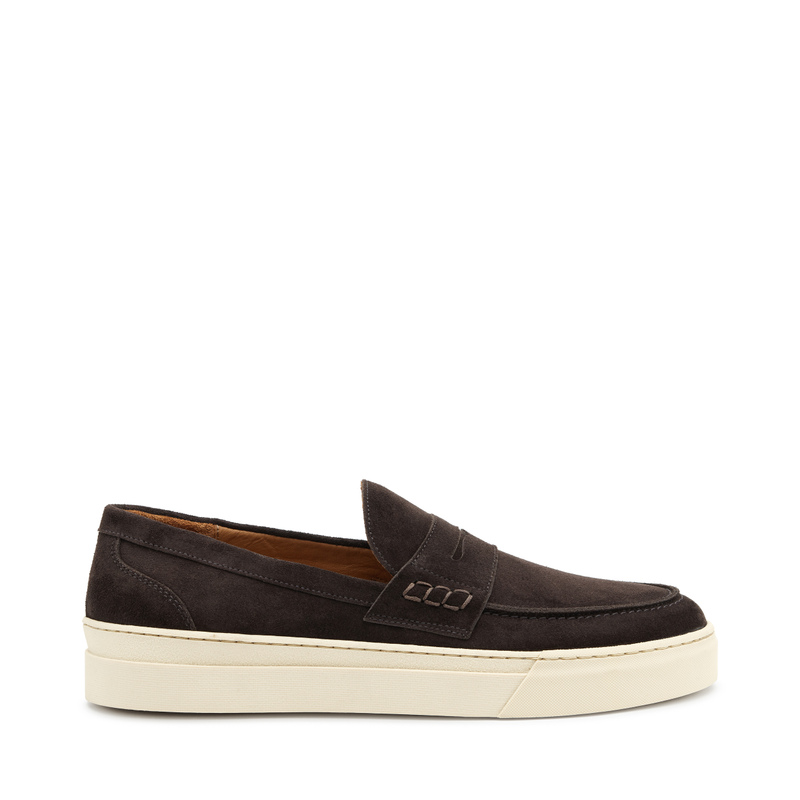 Sporty-casual suede loafers - Loafers | Frau Shoes | Official Online Shop