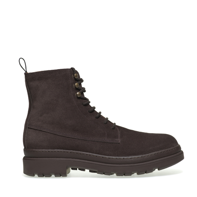 Suede combat boots with double sole - Ankle Boots | Frau Shoes | Official Online Shop