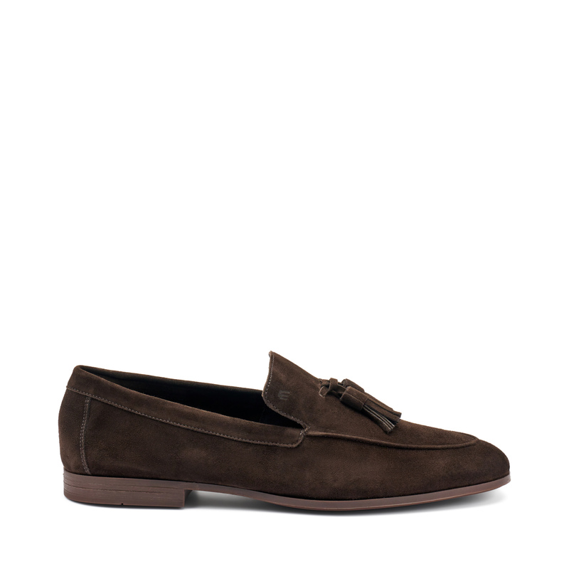 Mokassin aus Veloursleder mit Quasten | Frau Shoes | Official Online Shop