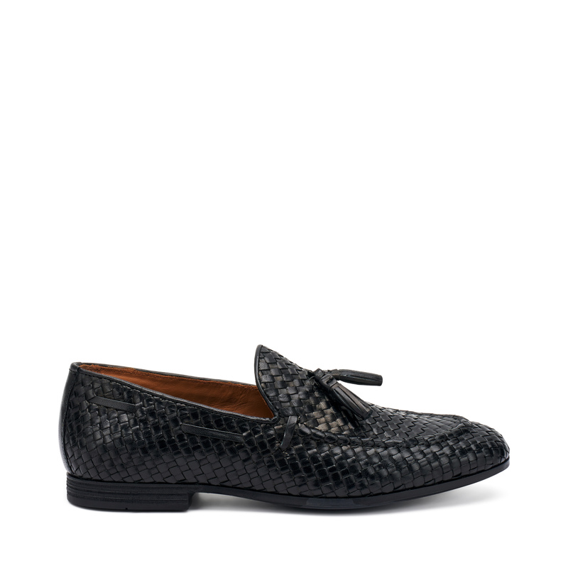Mokassin aus geflochtenem Leder | Frau Shoes | Official Online Shop