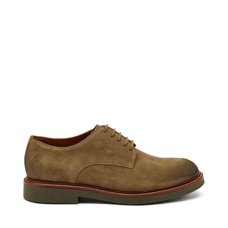 Suede lace-ups with contrasting sole - Lace-up | Frau Shoes | Official Online Shop