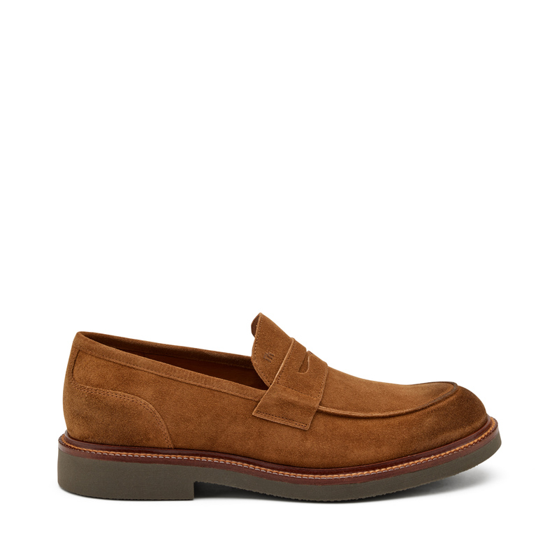 Suede loafers with contrasting sole | Frau Shoes | Official Online Shop