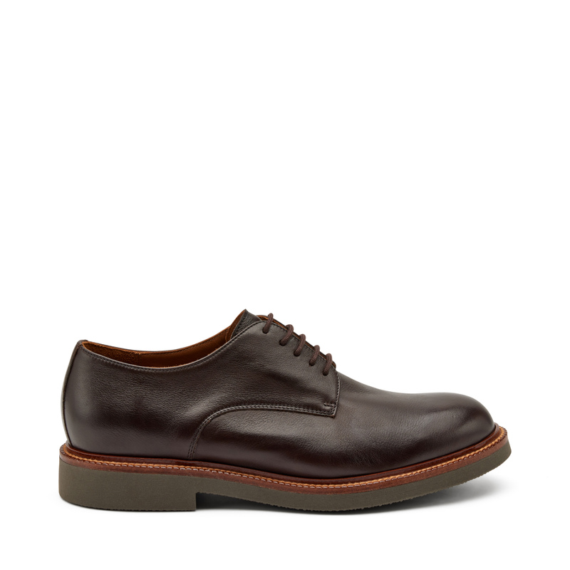 Leather lace-ups with contrasting sole - Lace-up | Frau Shoes | Official Online Shop