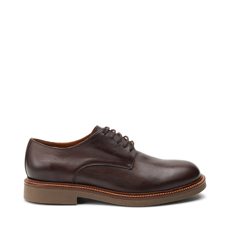 Leather lace-ups with contrasting sole - Lace-up | Frau Shoes | Official Online Shop
