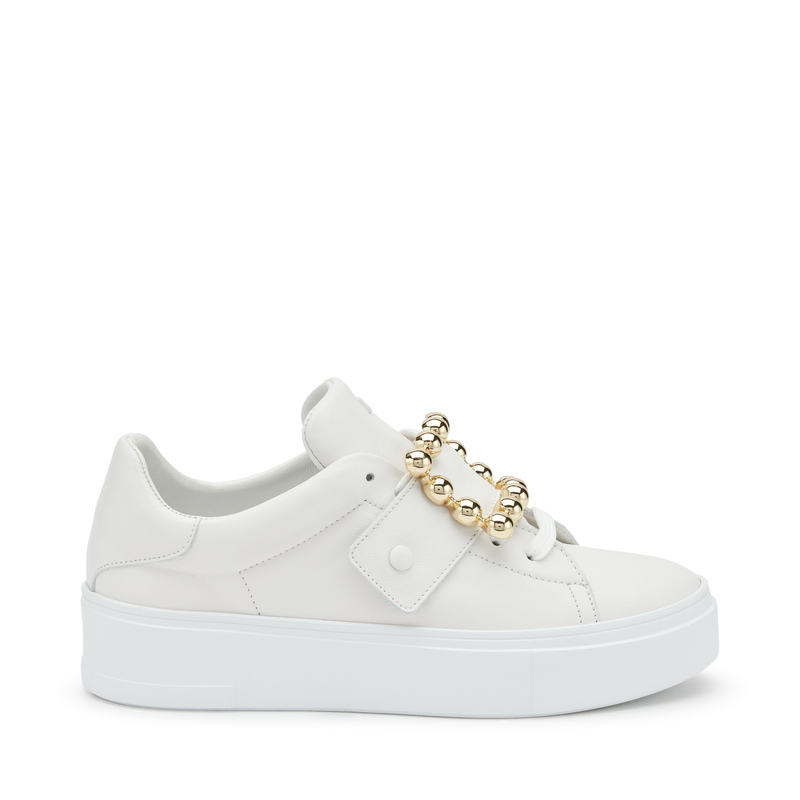 Sneakers in pelle con accessorio a semisfere - Sneakers & Slip-on | Frau Shoes | Official Online Shop
