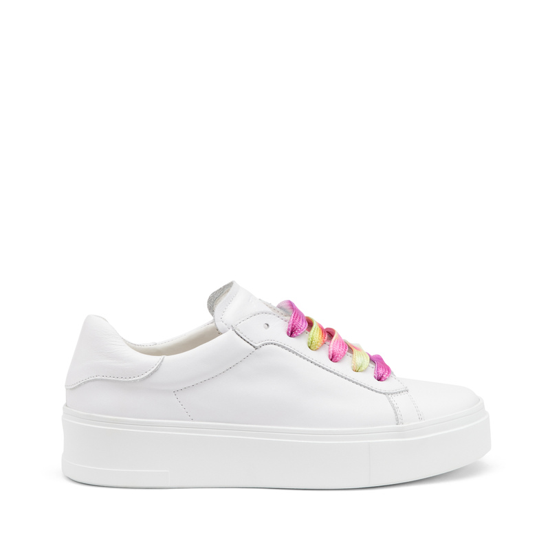 Casual leather sneakers with colourful laces - Sneakers & Slip-on | Frau Shoes | Official Online Shop