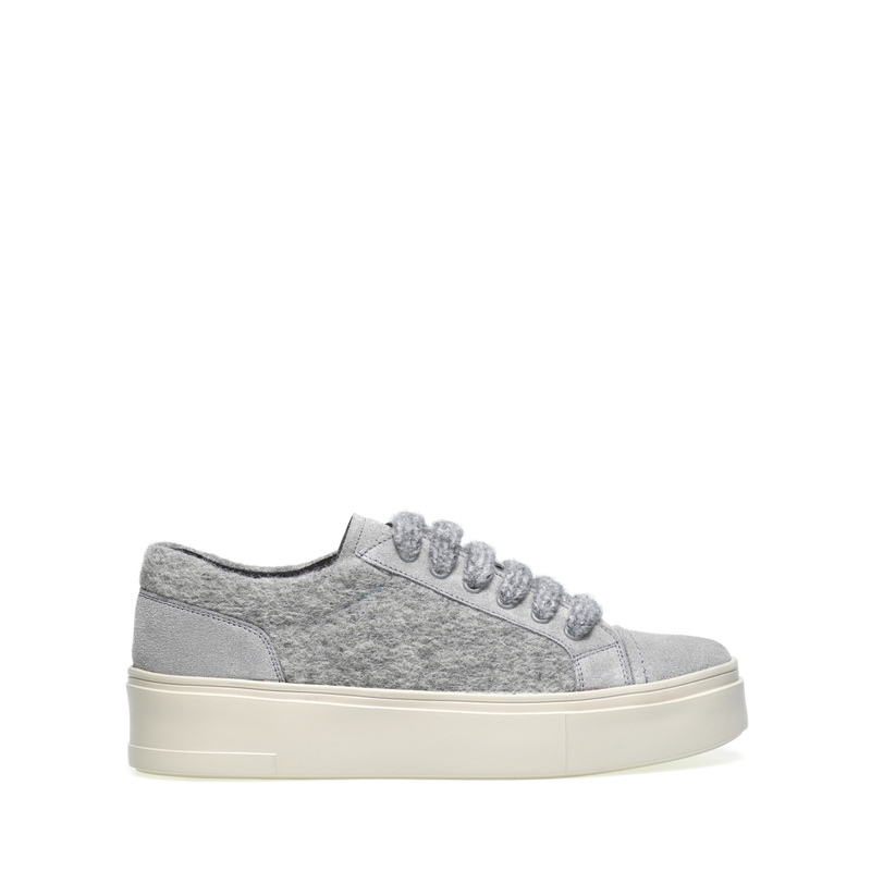 Sneakers con inserti in lana cotta - Sneakers | Frau Shoes | Official Online Shop