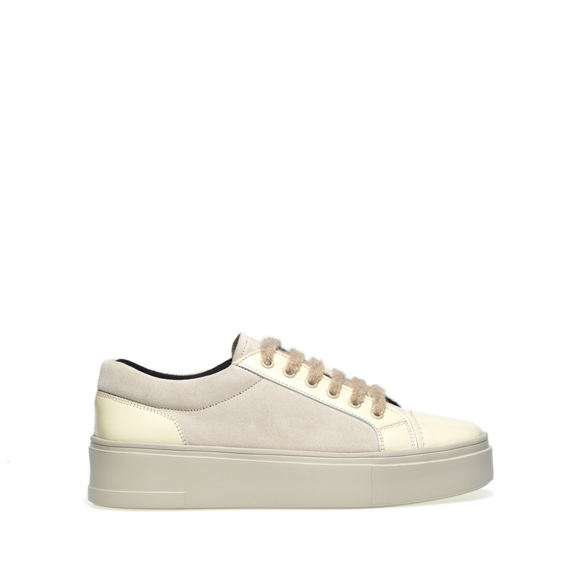 Sneakers with patent leather inserts - Sneakers | Frau Shoes | Official Online Shop