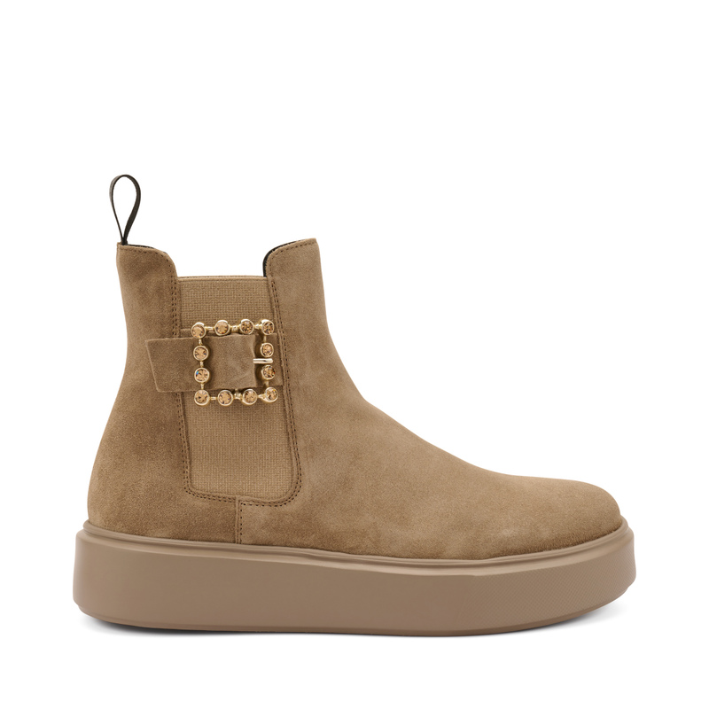 Suede Chelsea boots with buckle | Frau Shoes | Official Online Shop