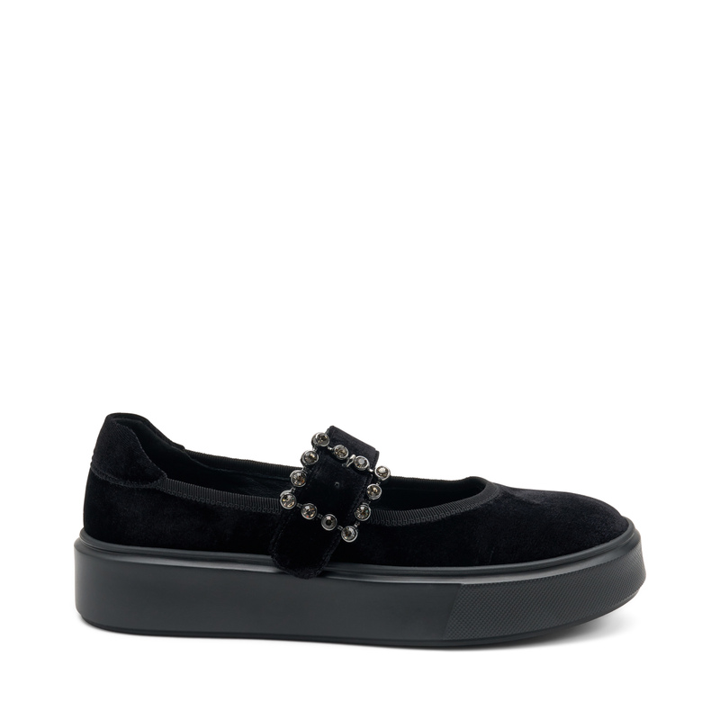 Sporty velvet ballerina shoes | Frau Shoes | Official Online Shop