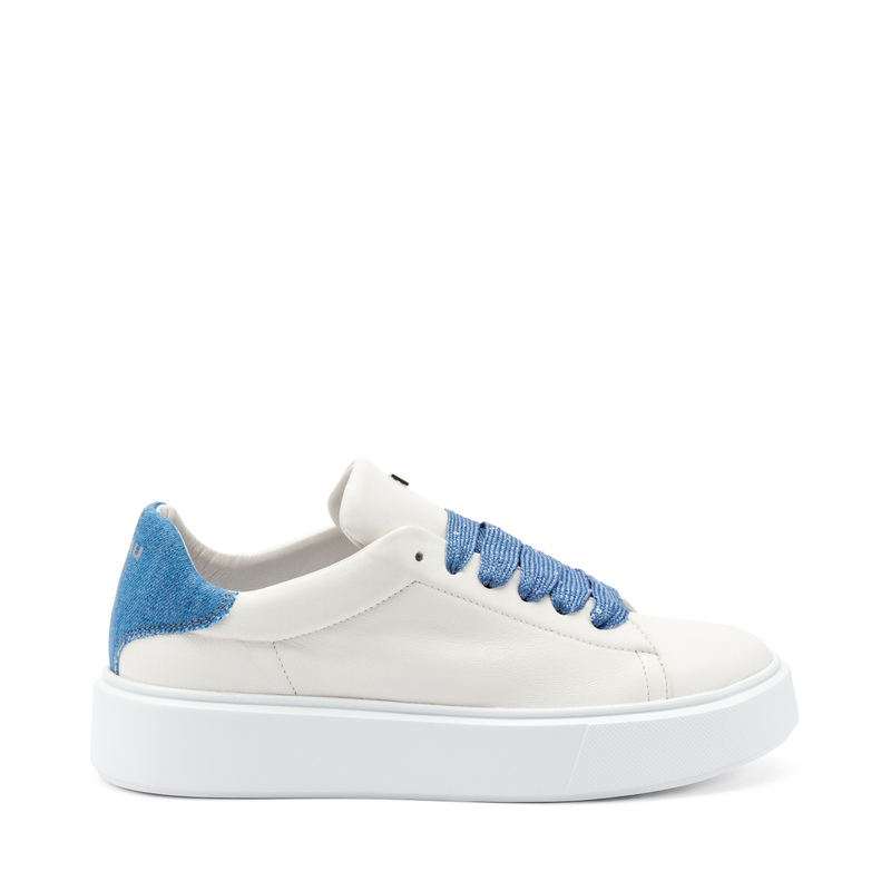Sneaker mit Einsatz aus Denim | Frau Shoes | Official Online Shop