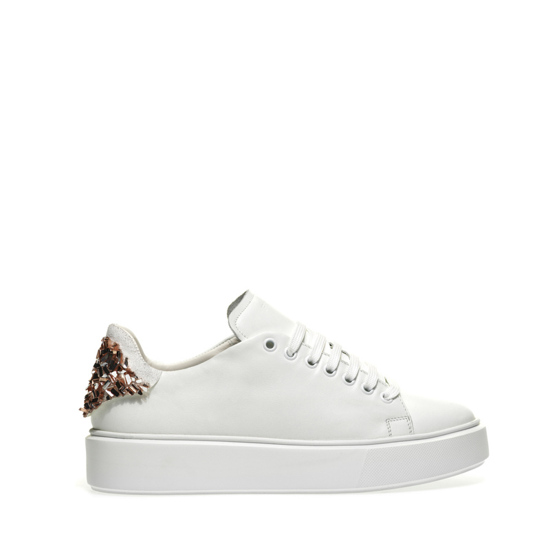Leather sneakers with bejewelled detailing | Frau Shoes | Official Online Shop