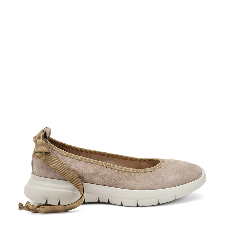 Extra leichte Ballerinas aus Veloursleder | Frau Shoes | Official Online Shop