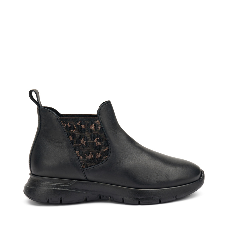 Beatles comfort tech in pelle elastico leoprint | Frau Shoes | Official Online Shop