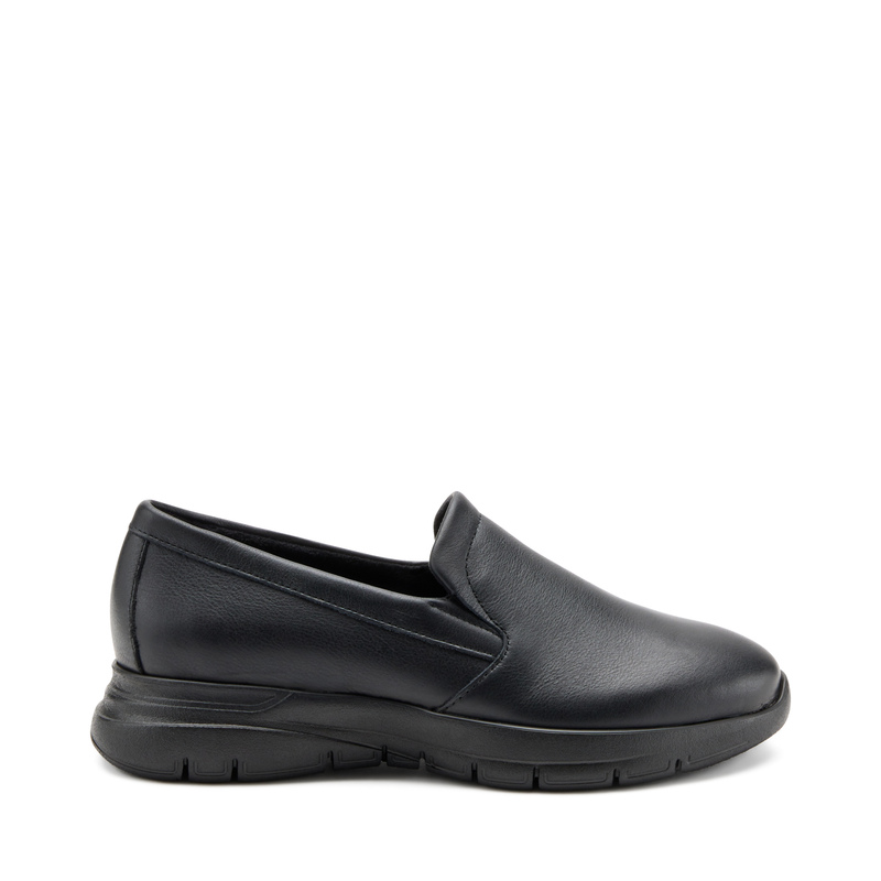 Sporty leather slip-ons - Slip-on | Frau Shoes | Official Online Shop