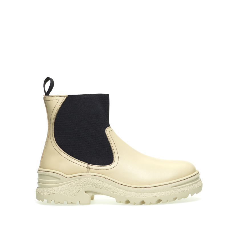 Military-style Chelsea boots with elastic insert - Soft Material | Frau Shoes | Official Online Shop