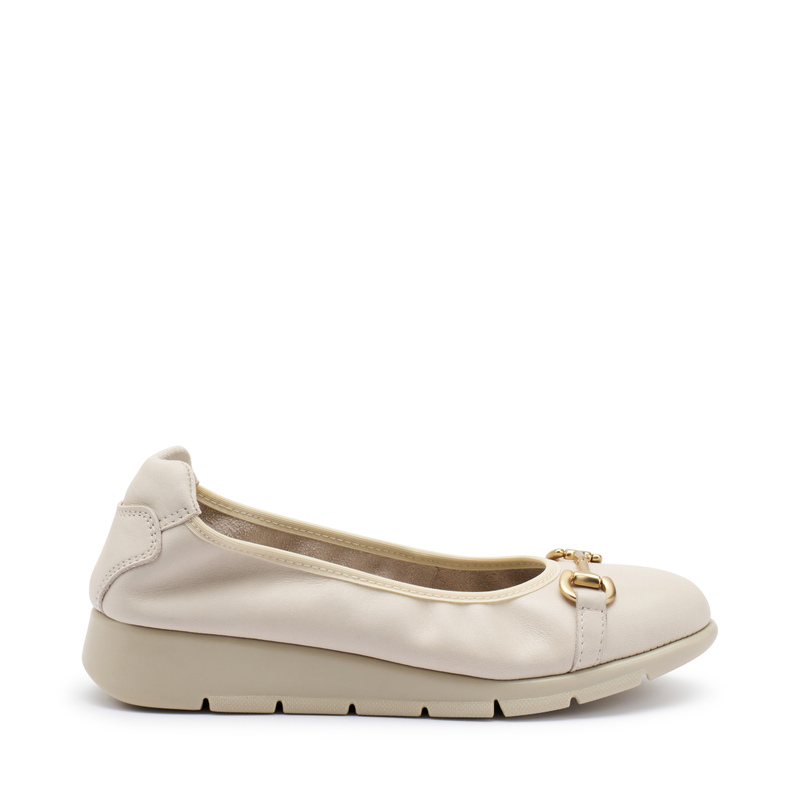 ComfortTech-Ballerinas aus Leder mit Spange | Frau Shoes | Official Online Shop