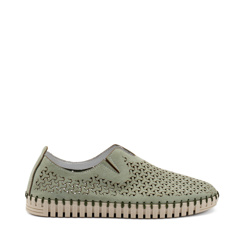 Slip-On aus gelasertem Nubukleder | Frau Shoes | Official Online Shop