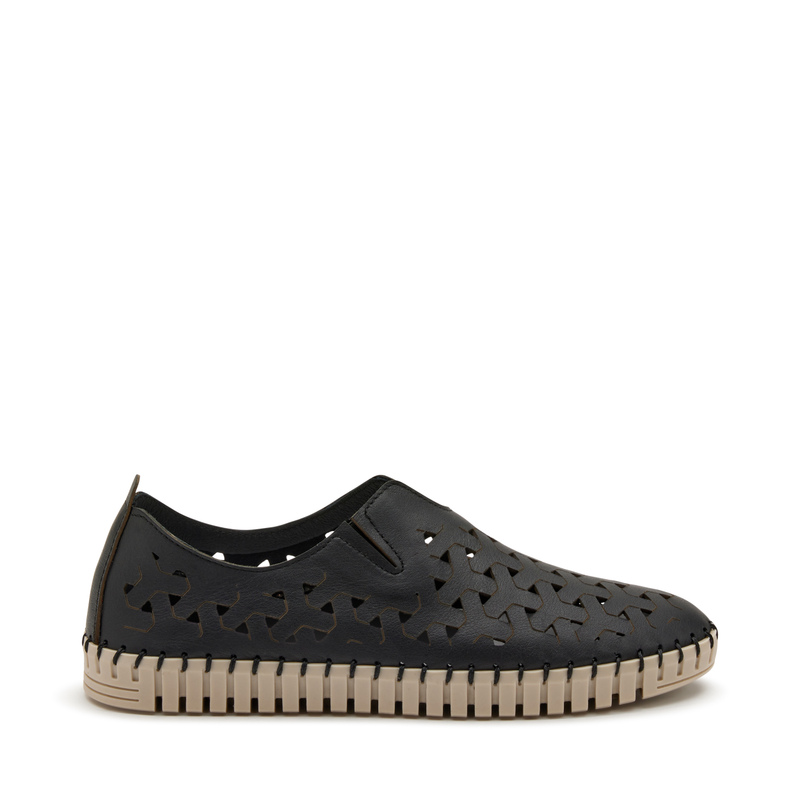 Perforated leather slip-ons - Sneakers & Slip-on | Frau Shoes | Official Online Shop