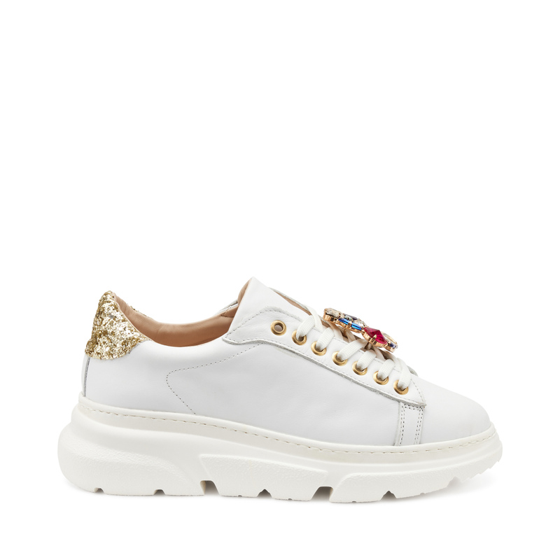 Leather sneakers with bezels | Frau Shoes | Official Online Shop