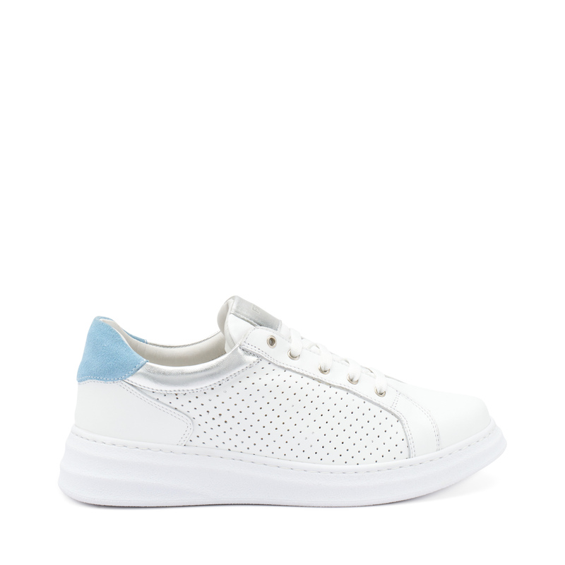 ComfortTech-Sneaker aus gestanztem Leder | Frau Shoes | Official Online Shop