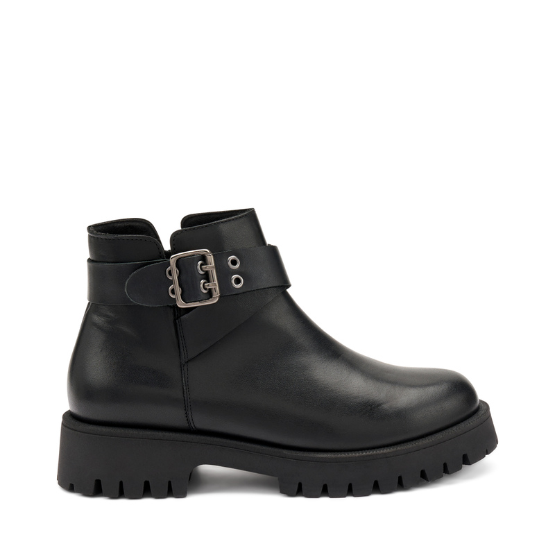 Leather ankle boots with lug sole - Boots and Ankle boots | Frau Shoes | Official Online Shop