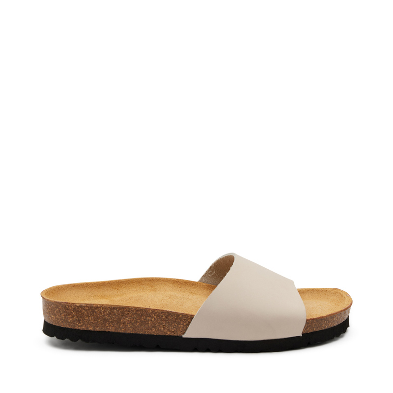 Nubuck strap sliders - Slippers | Frau Shoes | Official Online Shop