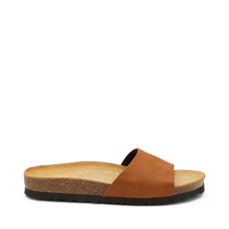 Nubuck strap sliders - Slippers | Frau Shoes | Official Online Shop