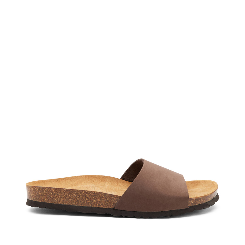 Ciabatta a fascia basic in nabuk | Frau Shoes | Official Online Shop