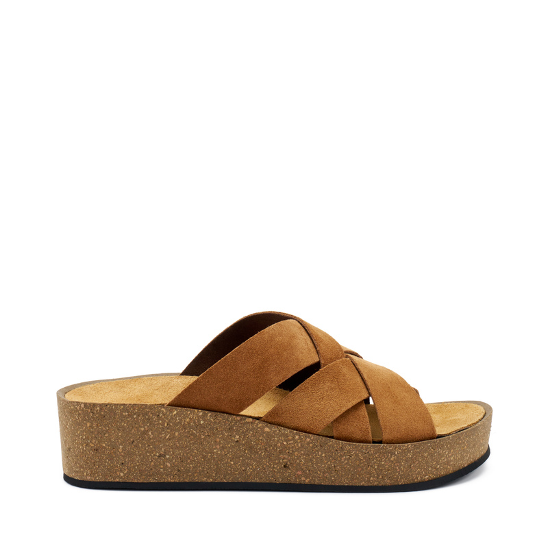 Plateau-Pantolette aus Veloursleder | Frau Shoes | Official Online Shop