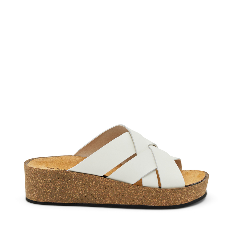 Plateau-Pantolette aus Leder - Summer Vibes | Frau Shoes | Official Online Shop