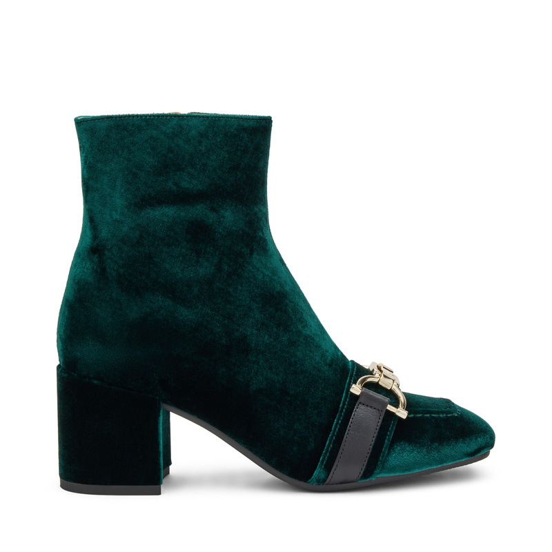 Heeled velvet ankle boots - Ankle boots | Frau Shoes | Official Online Shop