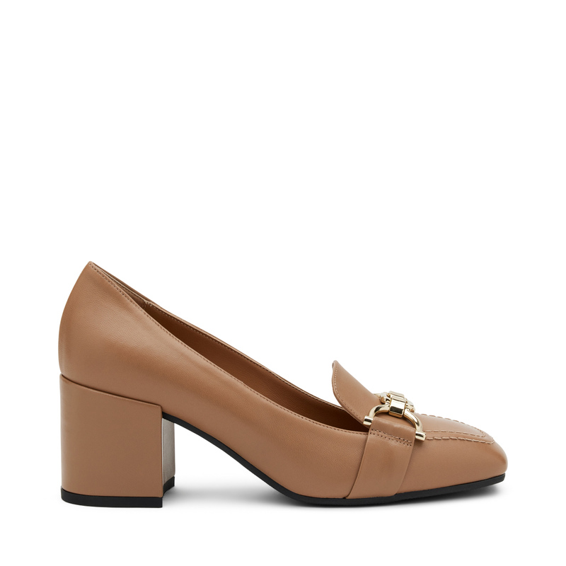 Mokassin mit Absatz aus Leder - H/W 2023 Kollektion | Frau Shoes | Official Online Shop