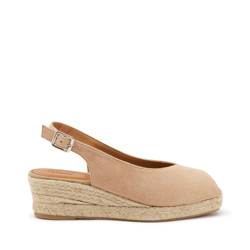 Slingback spuntata con zeppa in corda - Natural Chic | Frau Shoes | Official Online Shop