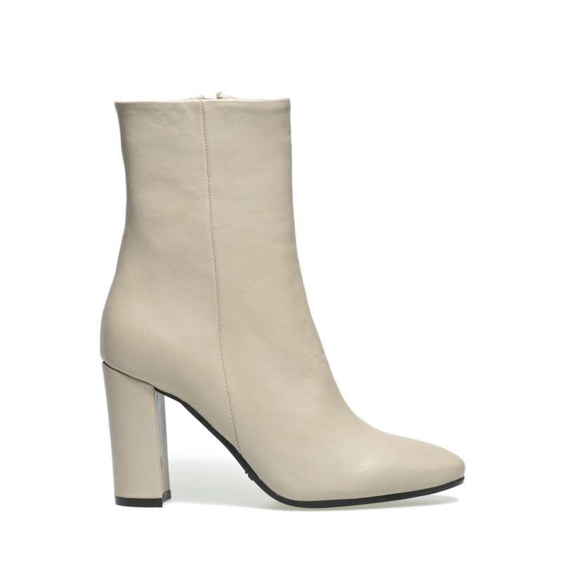 Leather ankle boots with block heel - Woman's Shoes | Frau Shoes | Official Online Shop