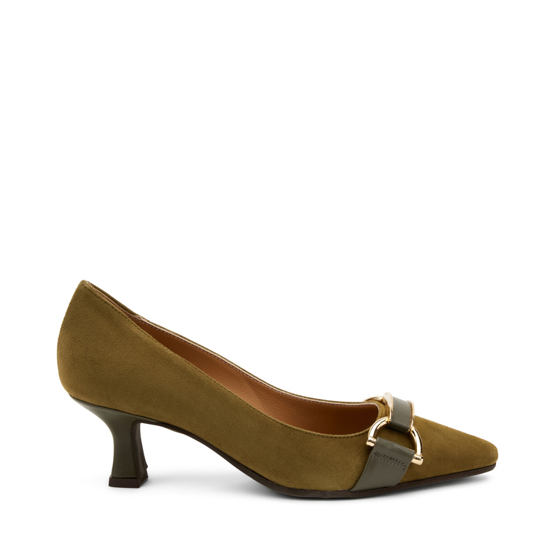 Suede pumps with bridged clasp detail | Frau Shoes | Official Online Shop