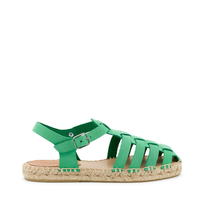 Sandali ragnetto in nabuk con suola in corda | Frau Shoes | Official Online Shop
