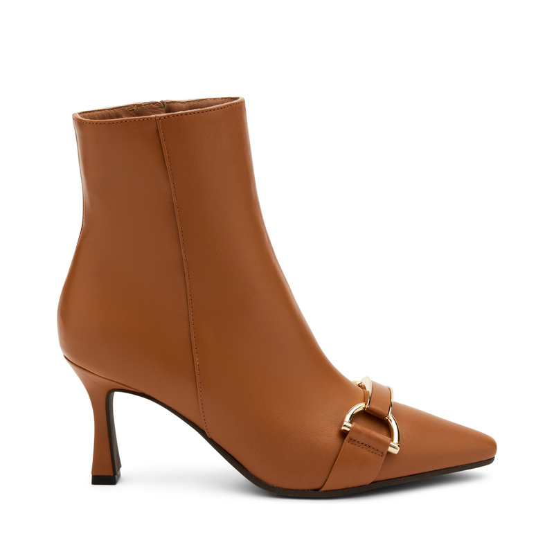Leather ankle boots with high spool heel - Glamour 24/7 | Frau Shoes | Official Online Shop