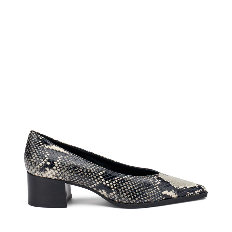 Snake-print leather Almond-Cut pumps | Frau Shoes | Official Online Shop