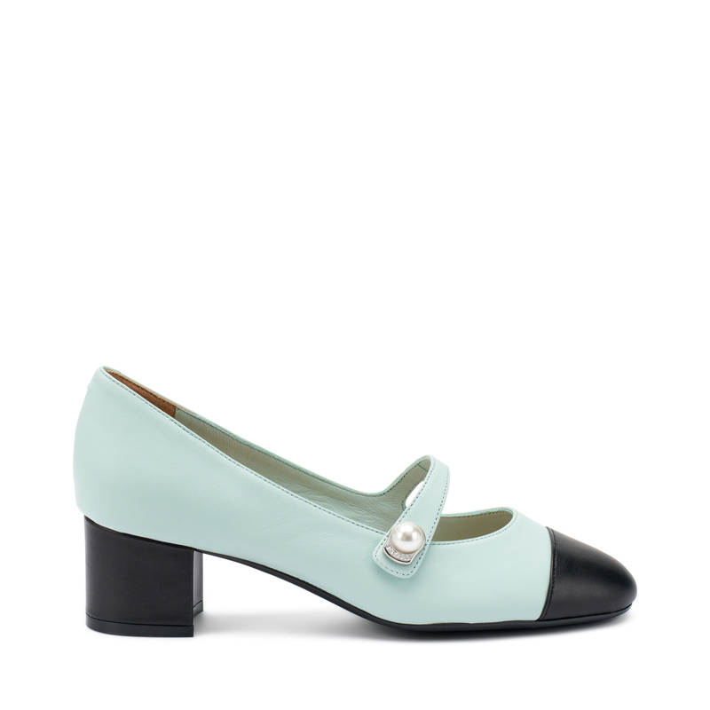 Mary-Janes aus Leder mit Perle | Frau Shoes | Official Online Shop