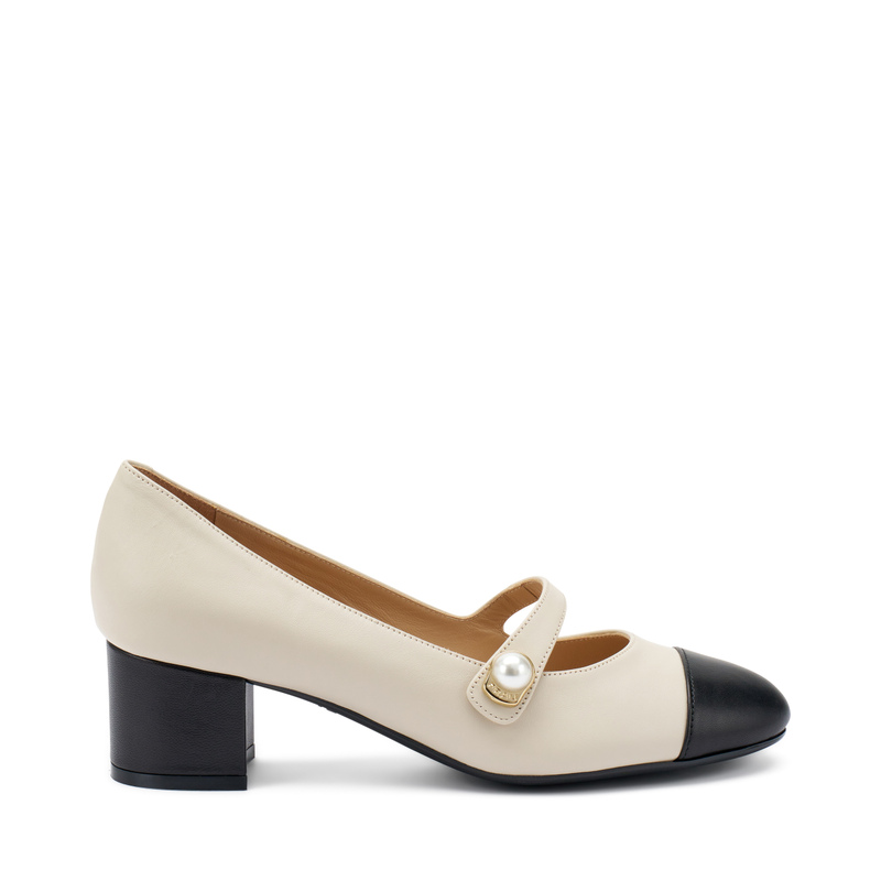 Mary-Janes aus Leder mit Perle | Frau Shoes | Official Online Shop