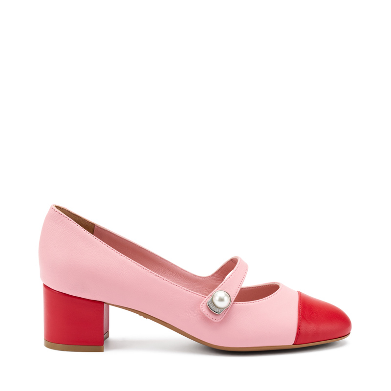 Mary-Janes aus Leder mit Perle | Frau Shoes | Official Online Shop