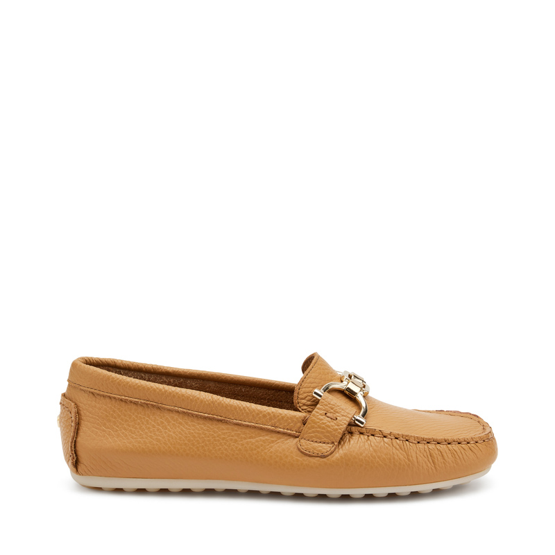 Leather driving shoes with clasp detail - Loafers & Sabot | Frau Shoes | Official Online Shop