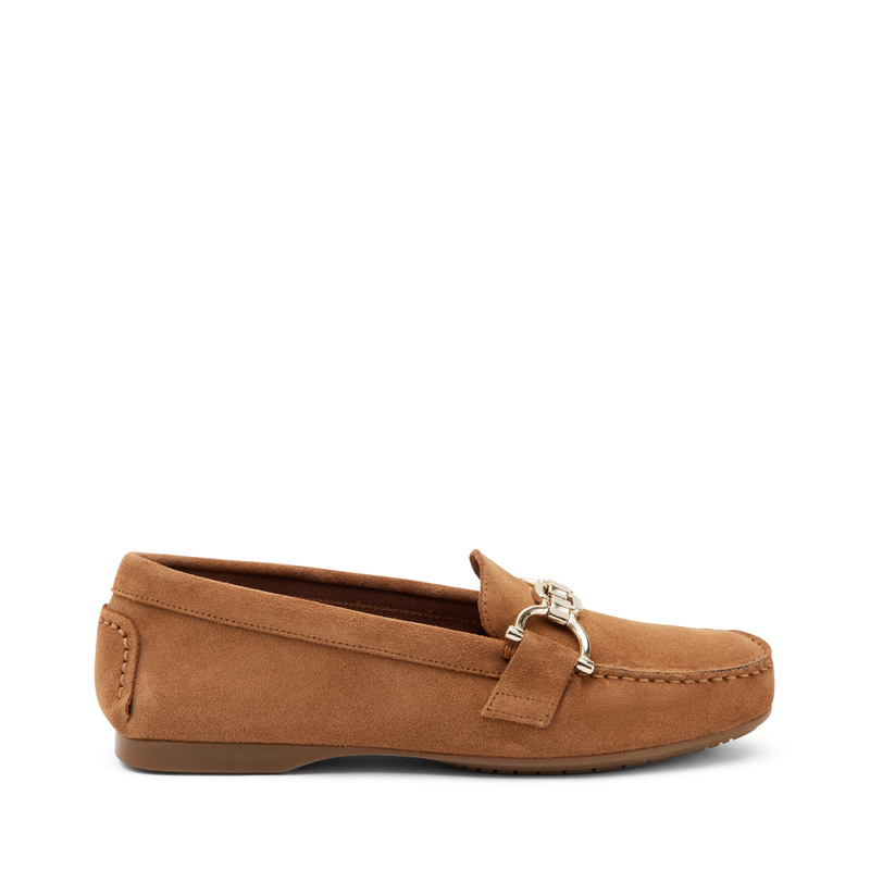 Suede driving shoes with clasp detail | Frau Shoes | Official Online Shop