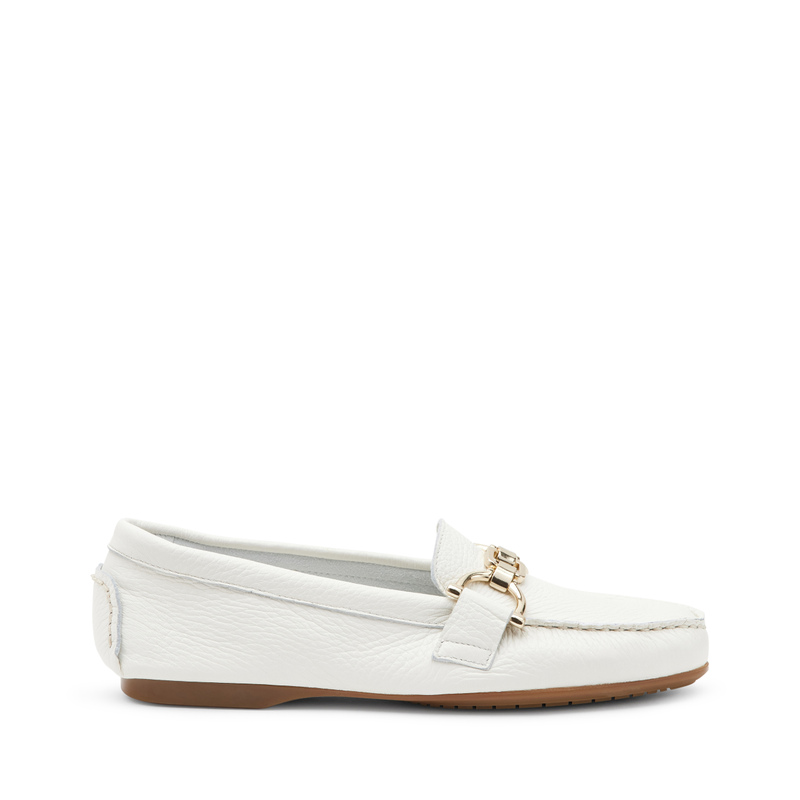 Leather driving shoes with clasp detail | Frau Shoes | Official Online Shop