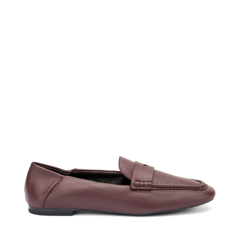 Leather ruched loafers - Loafers & Sabot | Frau Shoes | Official Online Shop