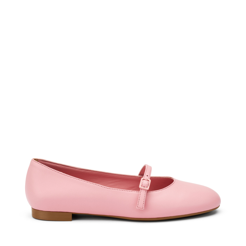 Leather ballet flats with strap - Flats & Slingback | Frau Shoes | Official Online Shop